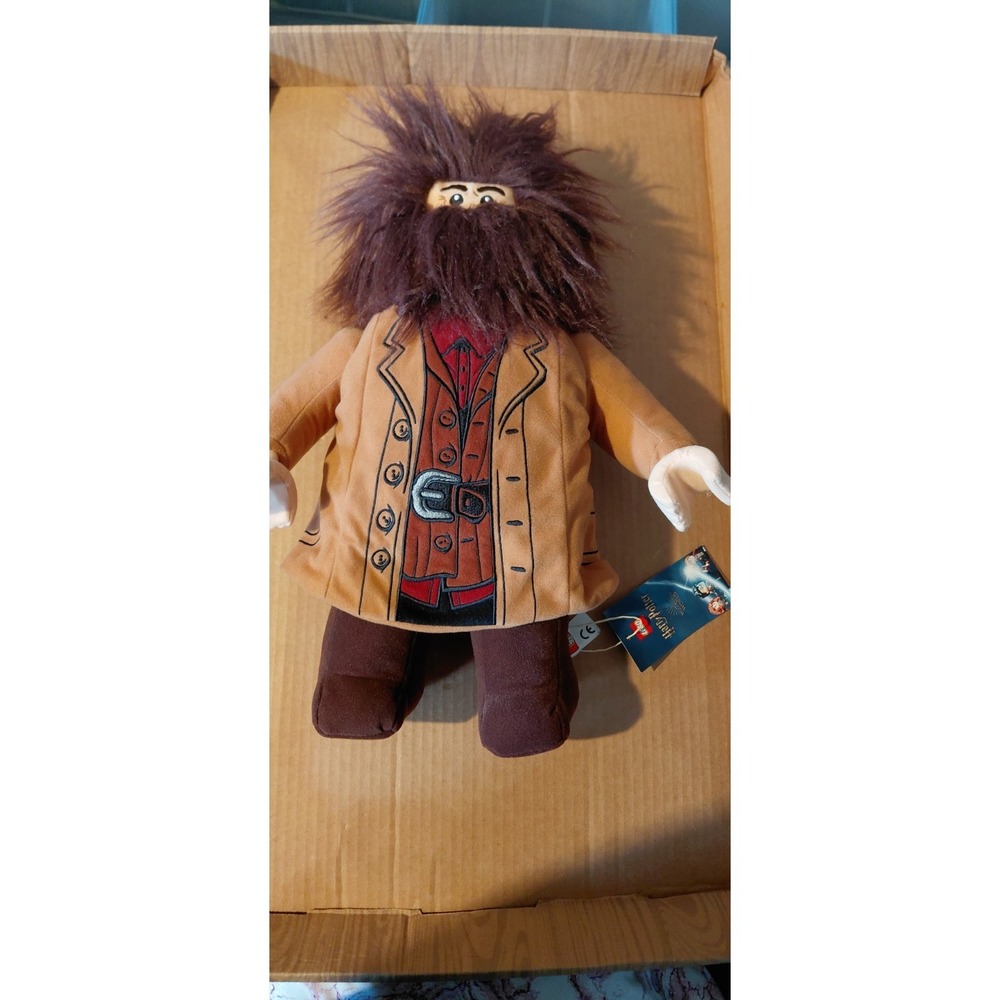 officially licensed LEGO Harry Potter Rubeus Hagrid Minifigure Plush Toy New.